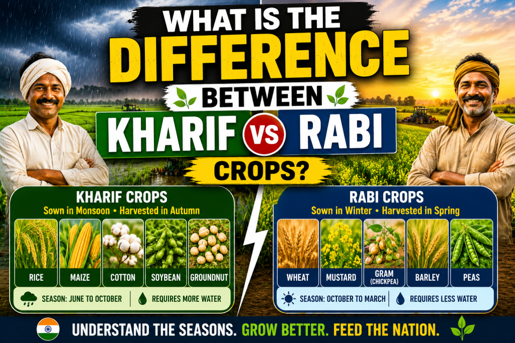 What is the Difference Between Kharif and Rabi Crops? - Vignana Varadhi